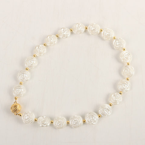 Gold And Silver Pearl Chain Magnetic Snap Bracelet Magnetic Snap